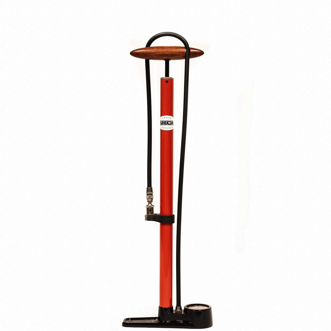 Silca Pista Floor Pump - Red