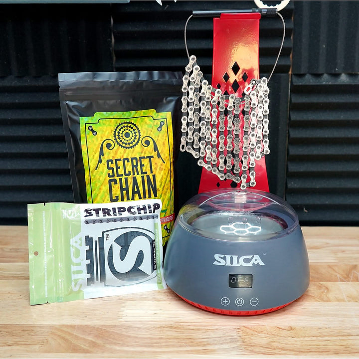 Silca Chain Waxing Starter Kit - System + Wax + StripChip