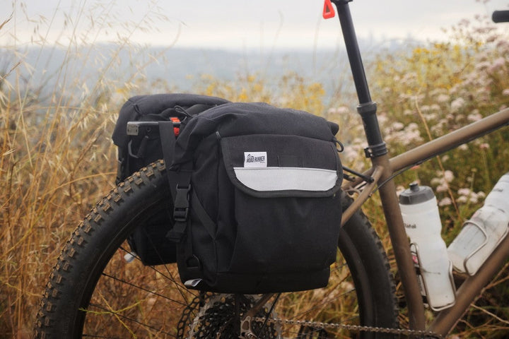 Anywhere Bikepacking Pannier: 15L - The Clint Turmeric and Pink Cordura