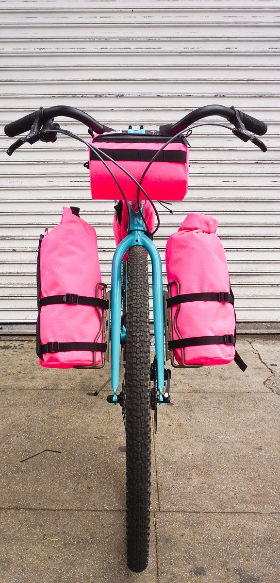Buoy Bag - Durable Bikepacking Fork Bag: 7.75L - Pink Cordura