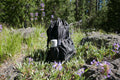 COMRAD Packable Lightweight Backpack: 20L - Black 400D Diamond Ripstop
