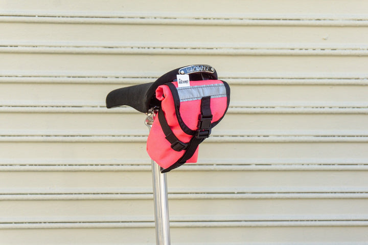Drafter Saddle Bag for Tubes and Tools: .75L - Pink Cordura