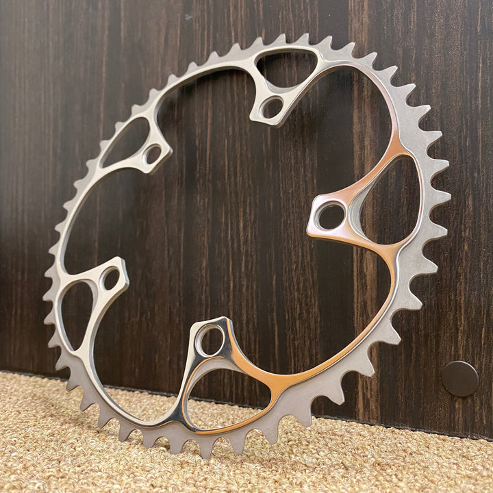 Boone Titanium 110/74mm 5 Bolt Chainring - 110mm Outer 50 Tooth Double Step