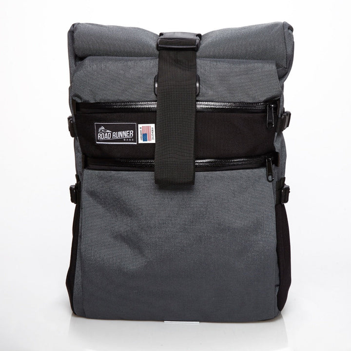 Large Roll Top Backpack: 33L - Grey Cordura