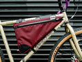 Wedge Mountain Bike Full Frame Bag - Burgundy Cordura