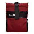 Medium Roll Top Backpack: 22L - Burgundy Cordura