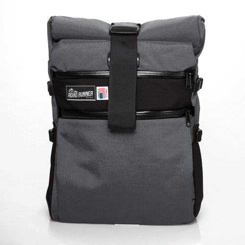 Medium Roll Top Backpack: 22L - Grey Cordura