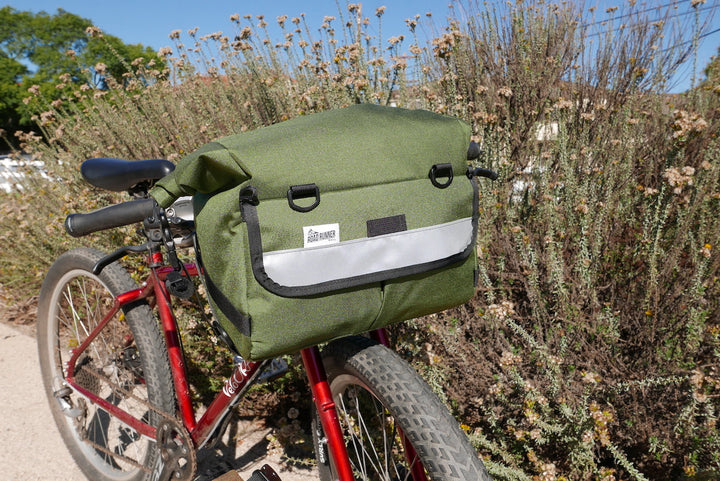 Middle Earth Jammer Handlebar Bag: 13L - Olive Cordura