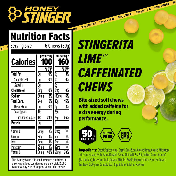 Honey Stinger Caffeinated Chew Variety Pack of 12