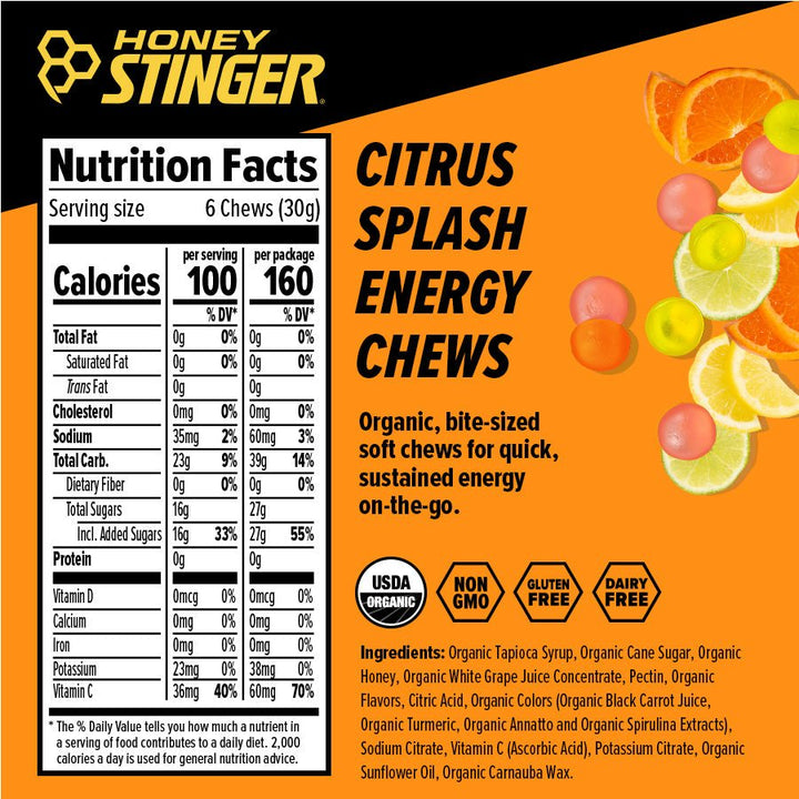 Honey Stinger Energy Chews Box of 12