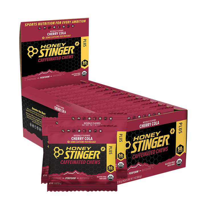 Honey Stinger Energy Chews Box of 12 - Caffeinated Cherry Cola