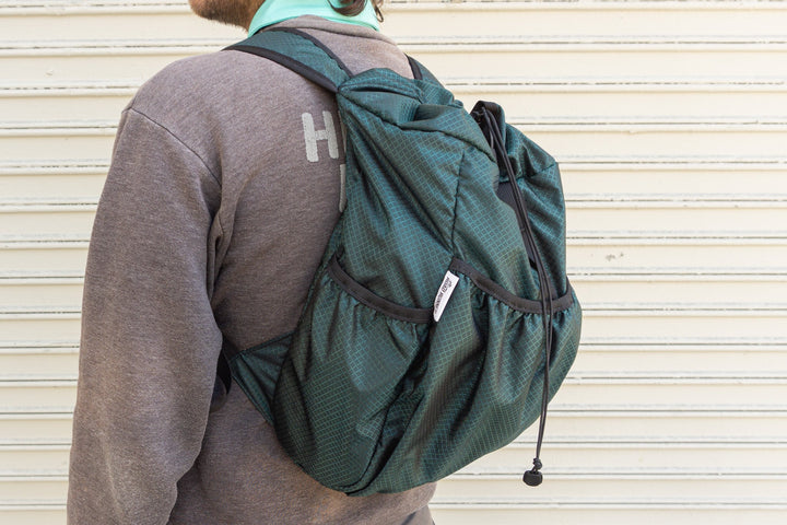 COMRAD Packable Lightweight Backpack: 20L - Fir Green 400D Diamond Ripstop