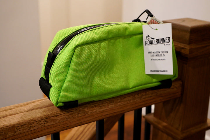 Bluff Top Tube Bag: 1.5L - Neon Green Cordura with Custom RRB Reflective Print