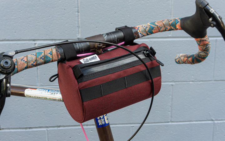 Burrito Supreme - Handlebar Bag: 2.6L - Burgundy Cordura