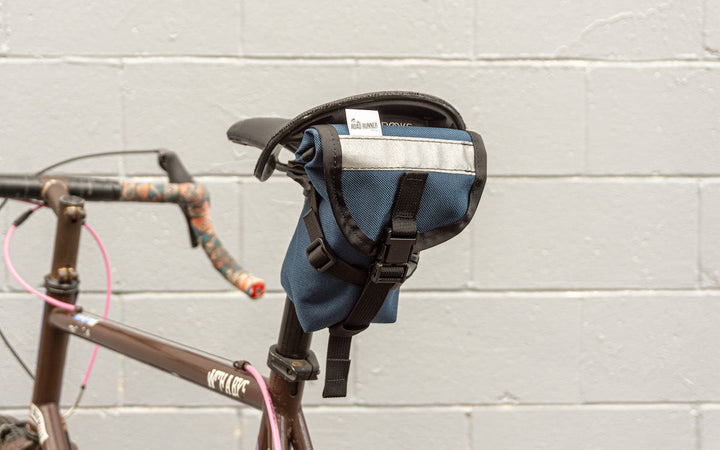 Drafter Saddle Bag for Tubes and Tools: .75L - Navy Cordura
