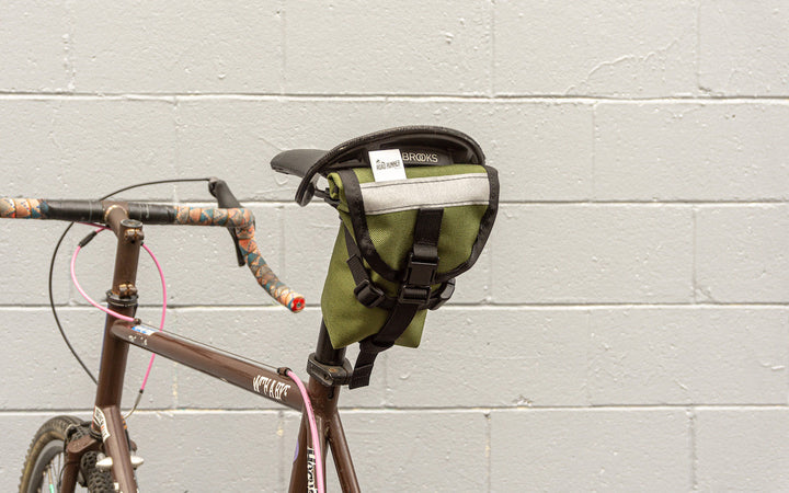 Drafter Saddle Bag for Tubes and Tools: .75L - Olive Cordura