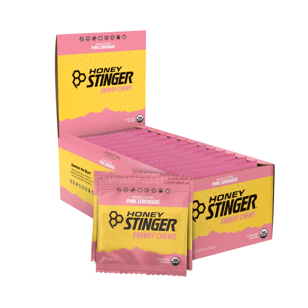 Experience the refreshing burst of energy with our Pink Lemonade Energy Chews. Each box contains 12 delicious chews designed to fuel your ride and keep you going. Packed with essential nutrients and a tangy twist, these chews are the perfect companion for cyclists. Buy now and enhance your cycling performance with CycleWyze.