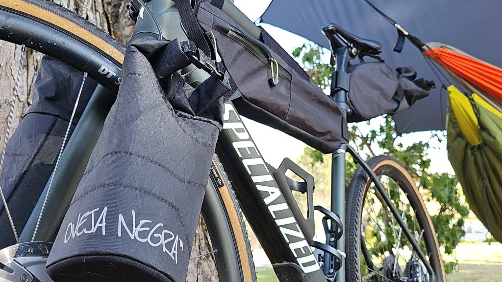 Oveja Negra fork bag, 1/2 frame bag and seat bag.