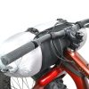 The Front End Loader™ is our handlebar bag mount that allows you to run your favorite dry bag or other cylindrical items from your bars.  The Loader works in conjunction with our Lunchbox™ handlebar bag to stabilize your load.